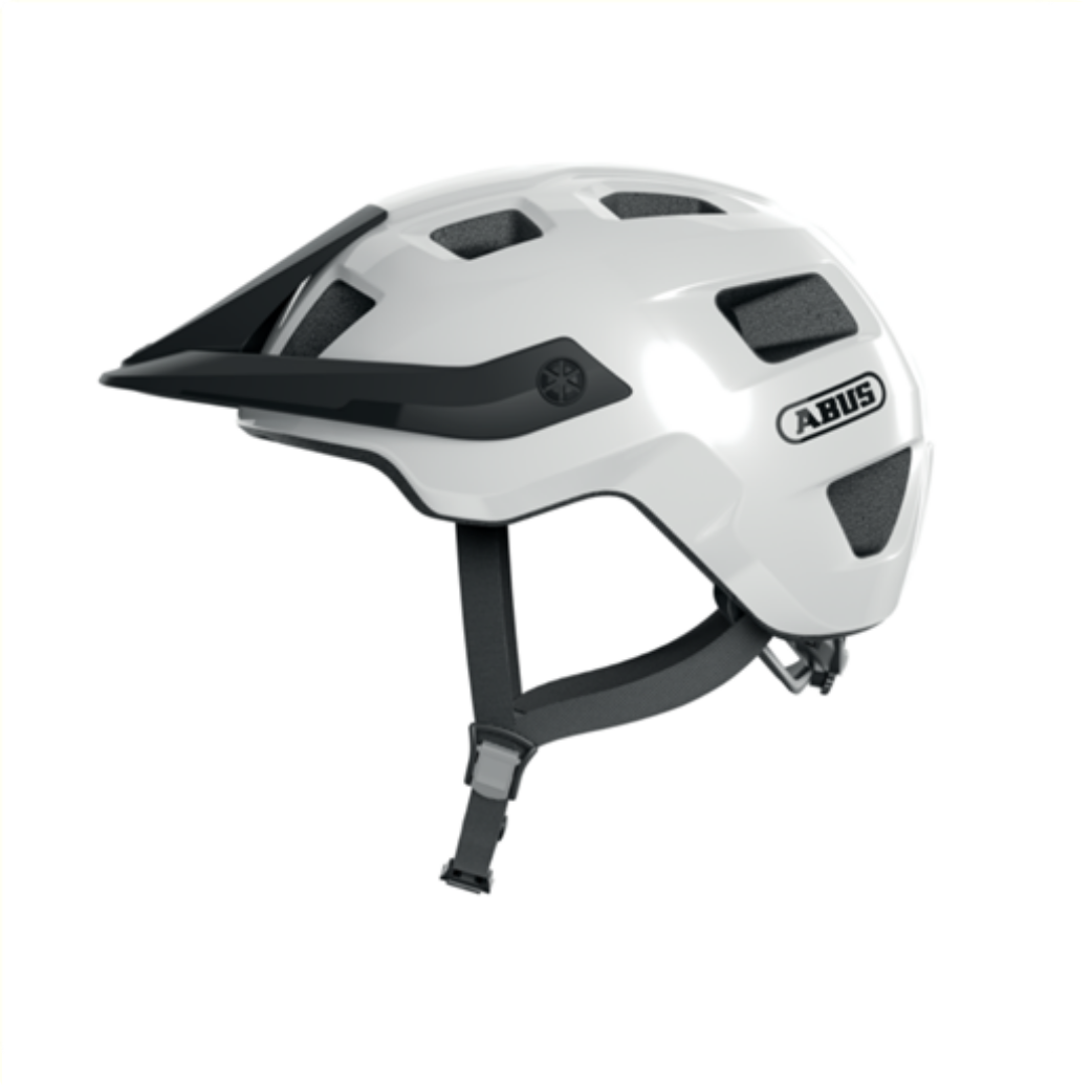 Abus helm motrip shiny wit l 57-61cm afbeelding