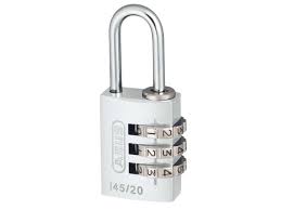 Abus cijferhangslot 145/30 zilver (hangverpakking)
