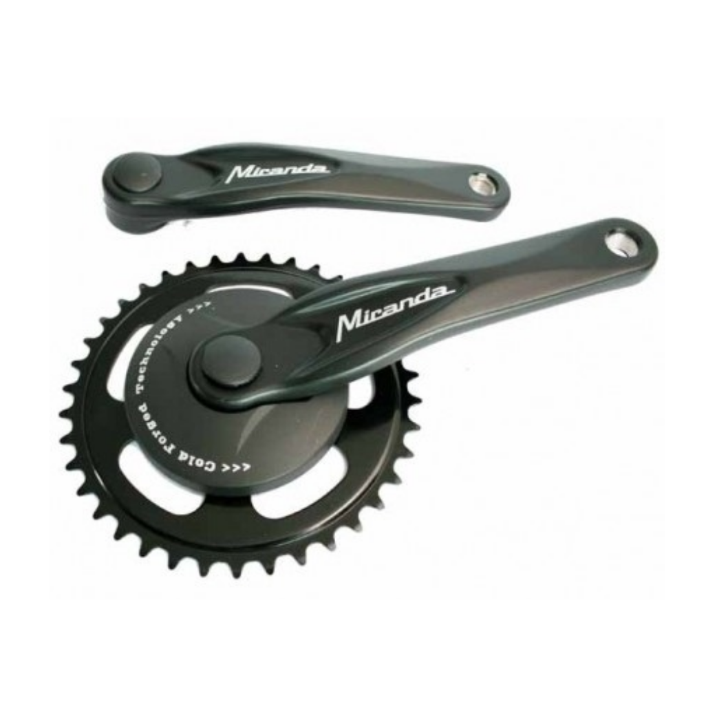 crankstel Alfa 1 38T 170 mm zwart