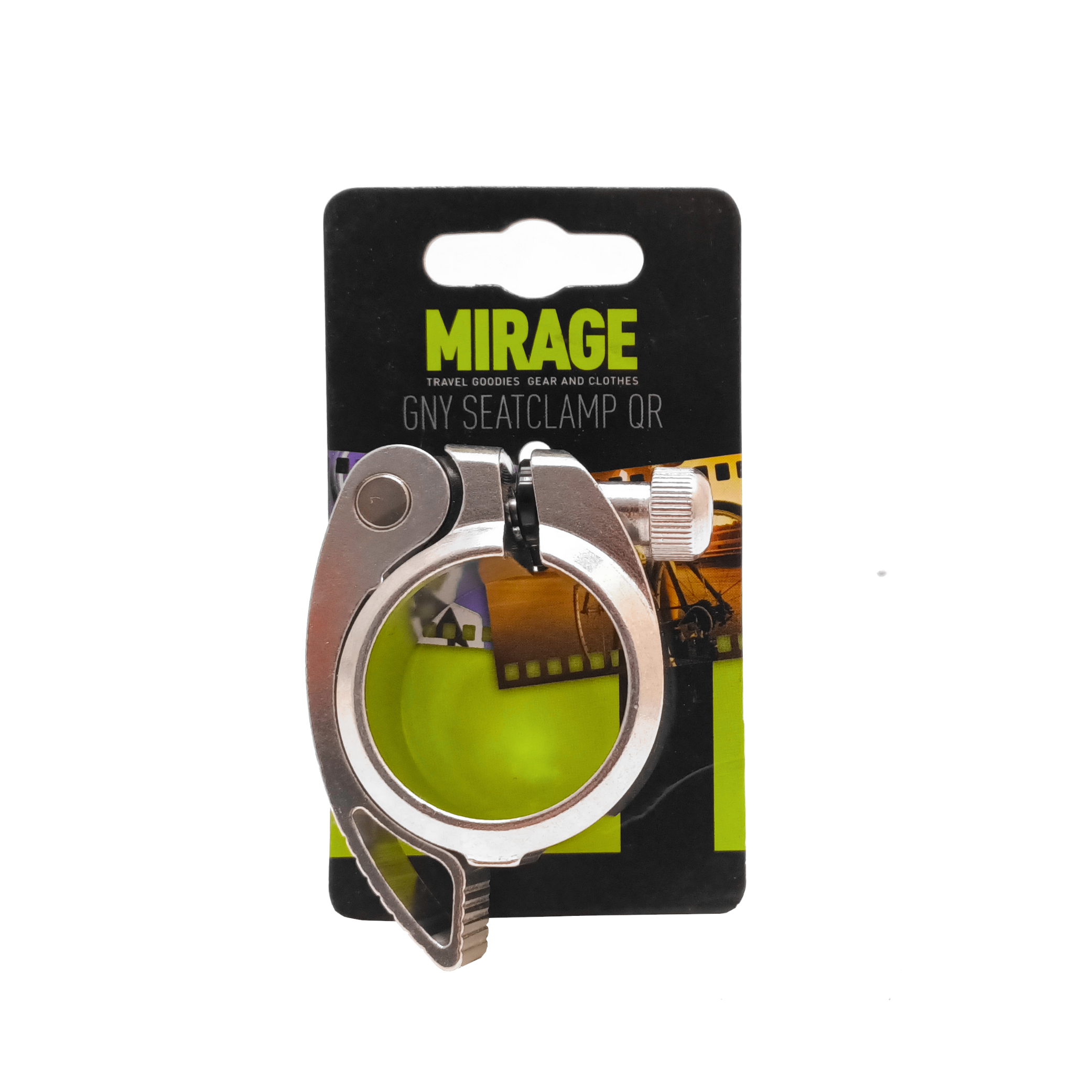 Mirage Zadelpenklem met snelspanner 38.5mm, zilver (hangverpakking) afbeelding