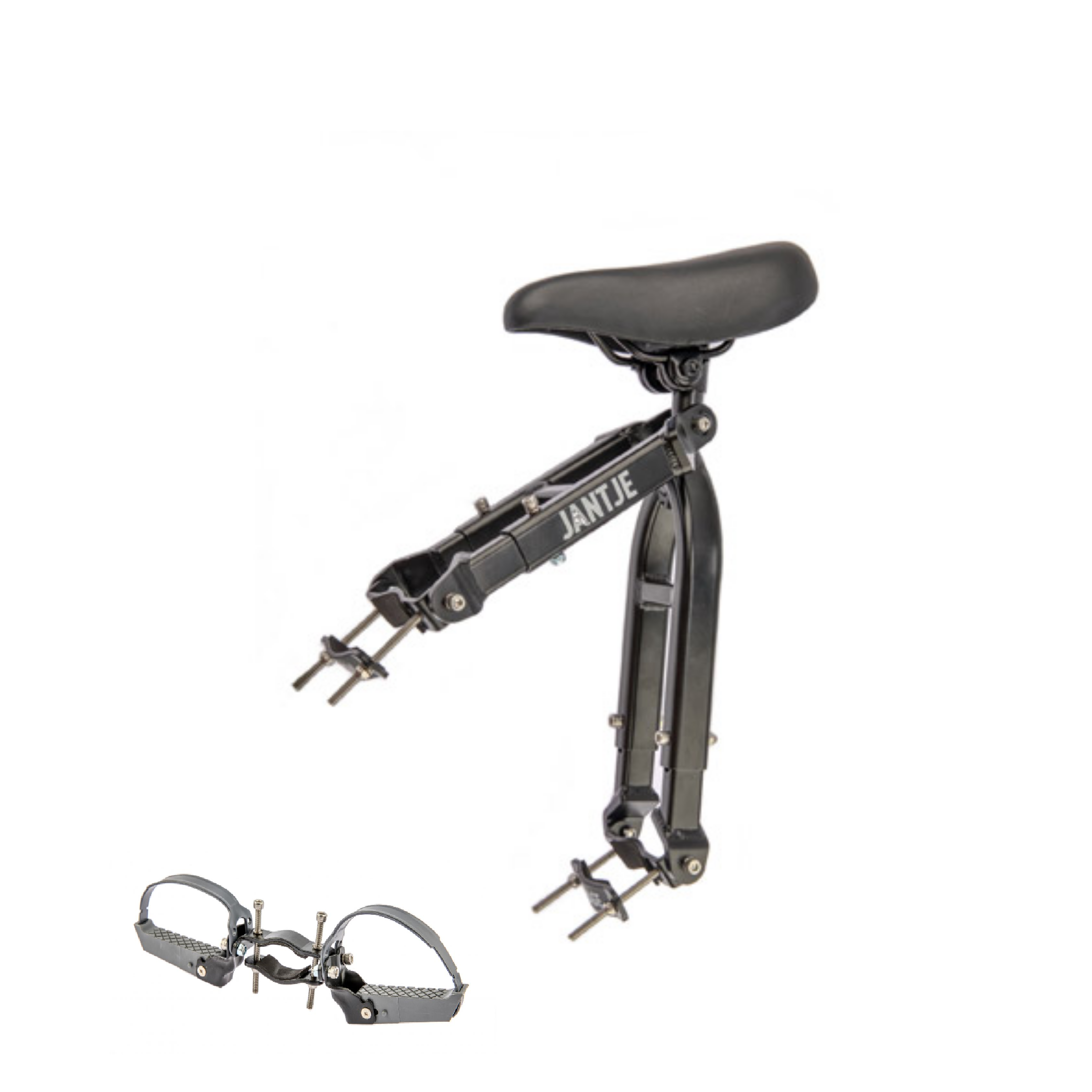 Zadel op buis mirage "jantje" voor damesfiets zwart Zadel op buis mirage "jantje" voor damesfiets zwart