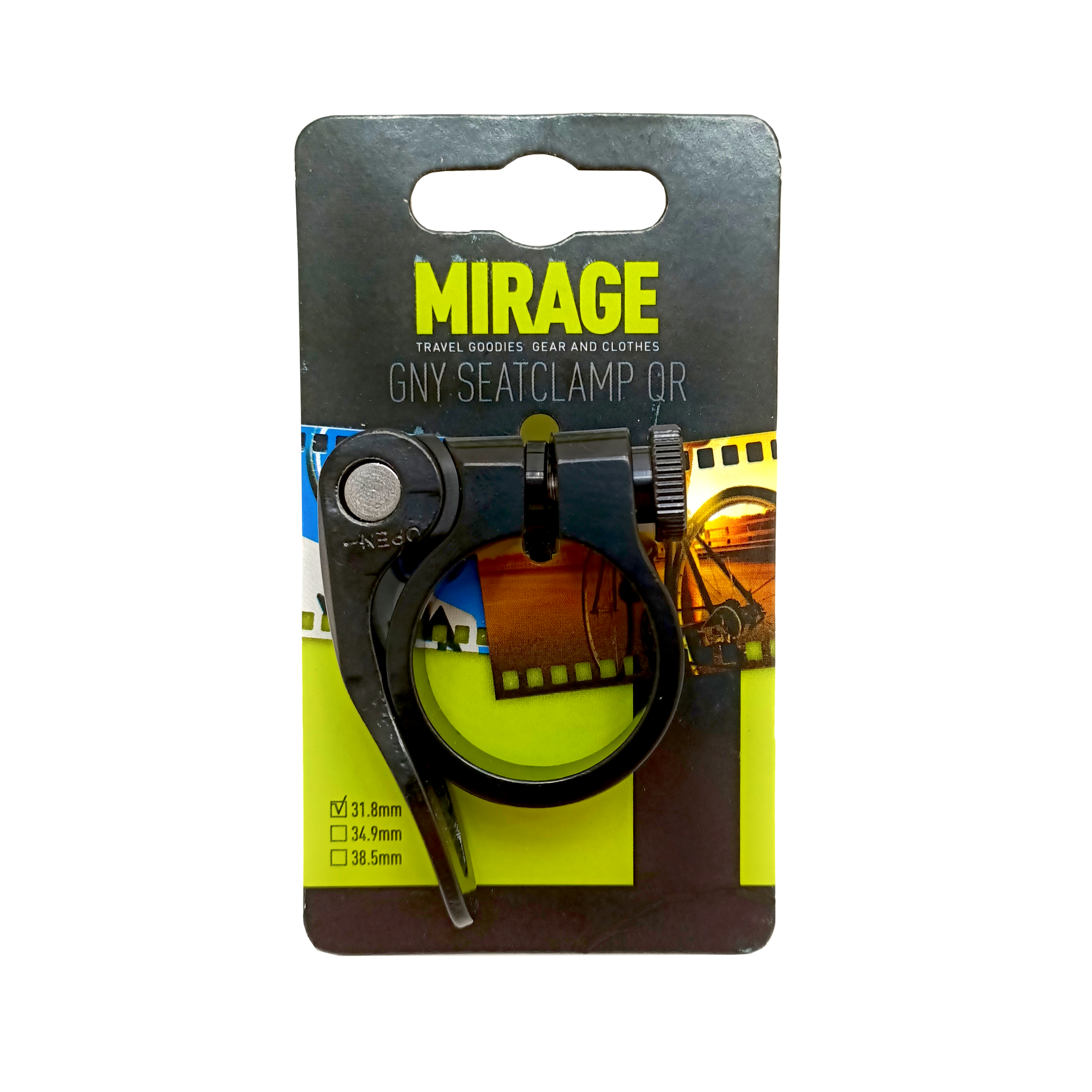 Mirage Zadelpenklem alu 31.8 zwart afbeelding