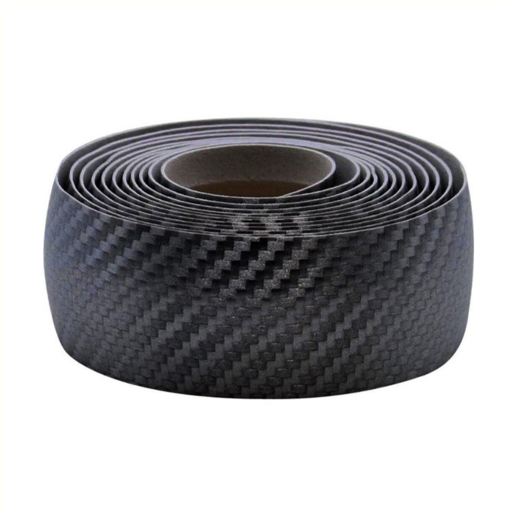 Tecora stuurlint carbon-look ø2.5x30mm 2.00m, zwart afbeelding