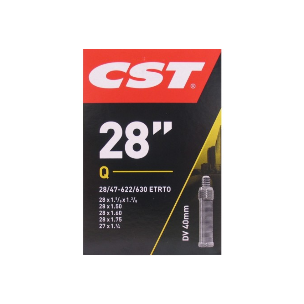 CST binnenband 28x1 5/8x1 3/8, 28x1 1/4, 28x1 1/8, ETRTO 28/47- 622/630  (fits all) Ventiel: Dunlop Blitz/Holland 40mm
