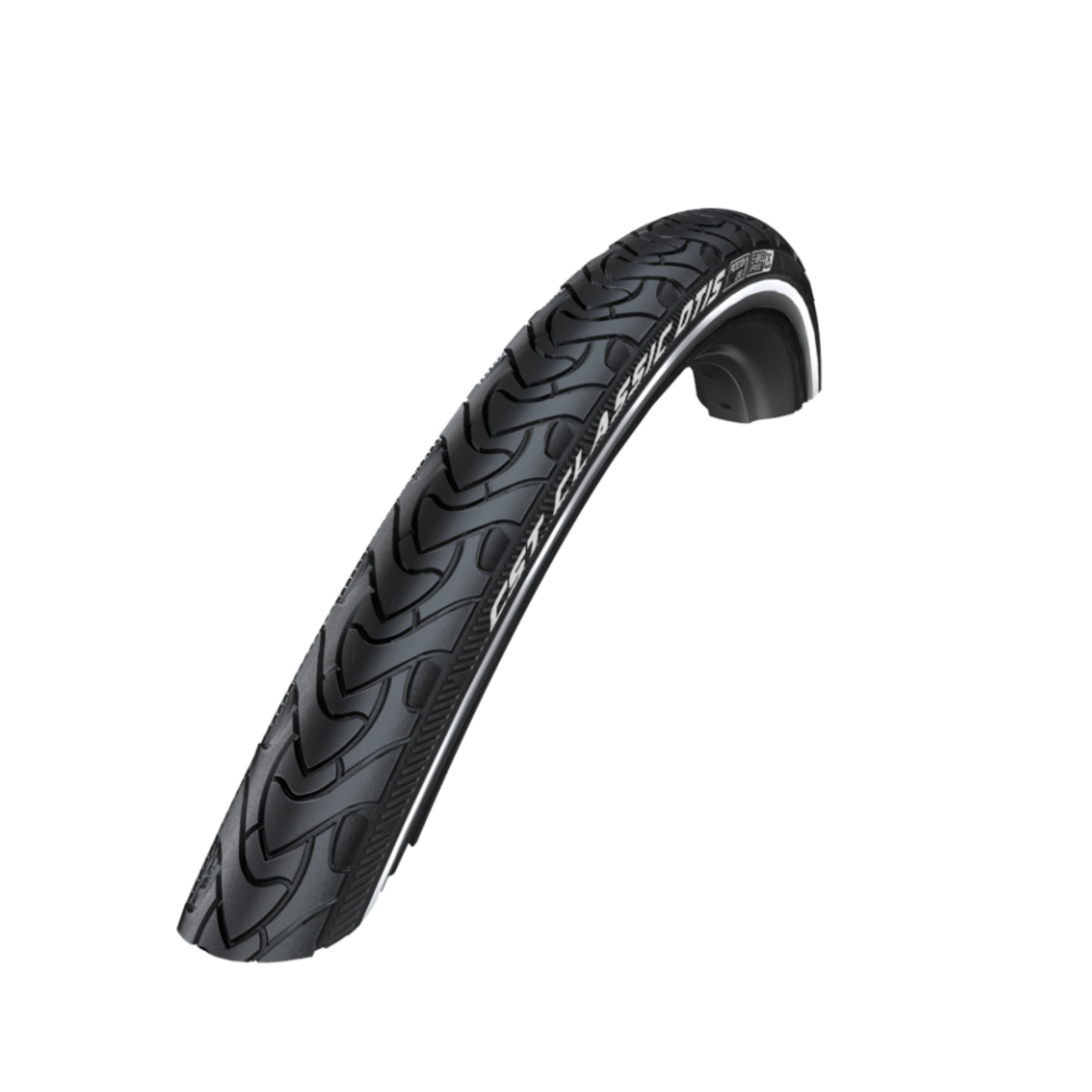 CST Classic Otis (3mm anti-lek) zwart met reflectie. 28x1.75, ETRTO 47-622