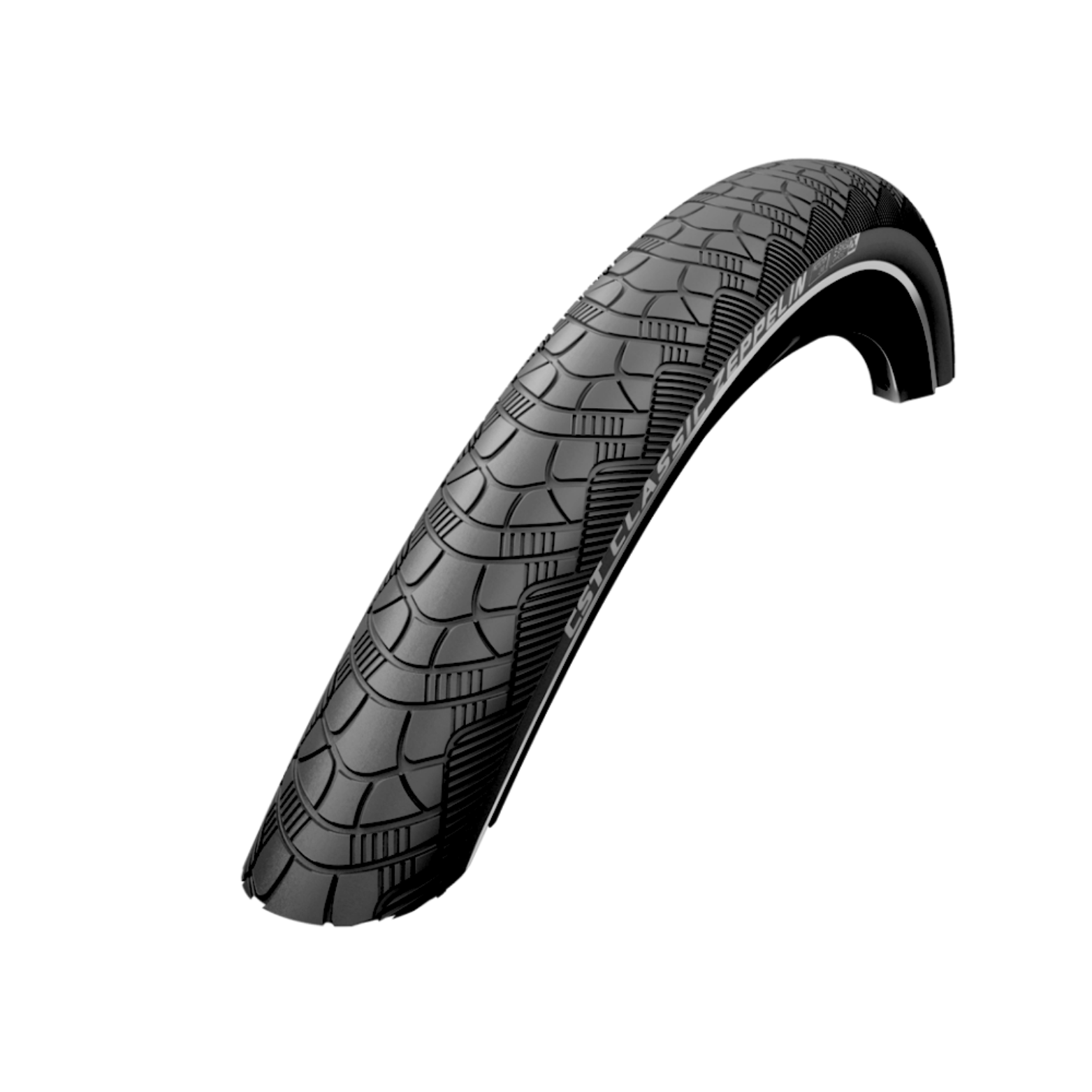 CST Zeppelin (1mm anti-lek) Zwart met reflectie. 28x2.00, ETRTO 50-622
