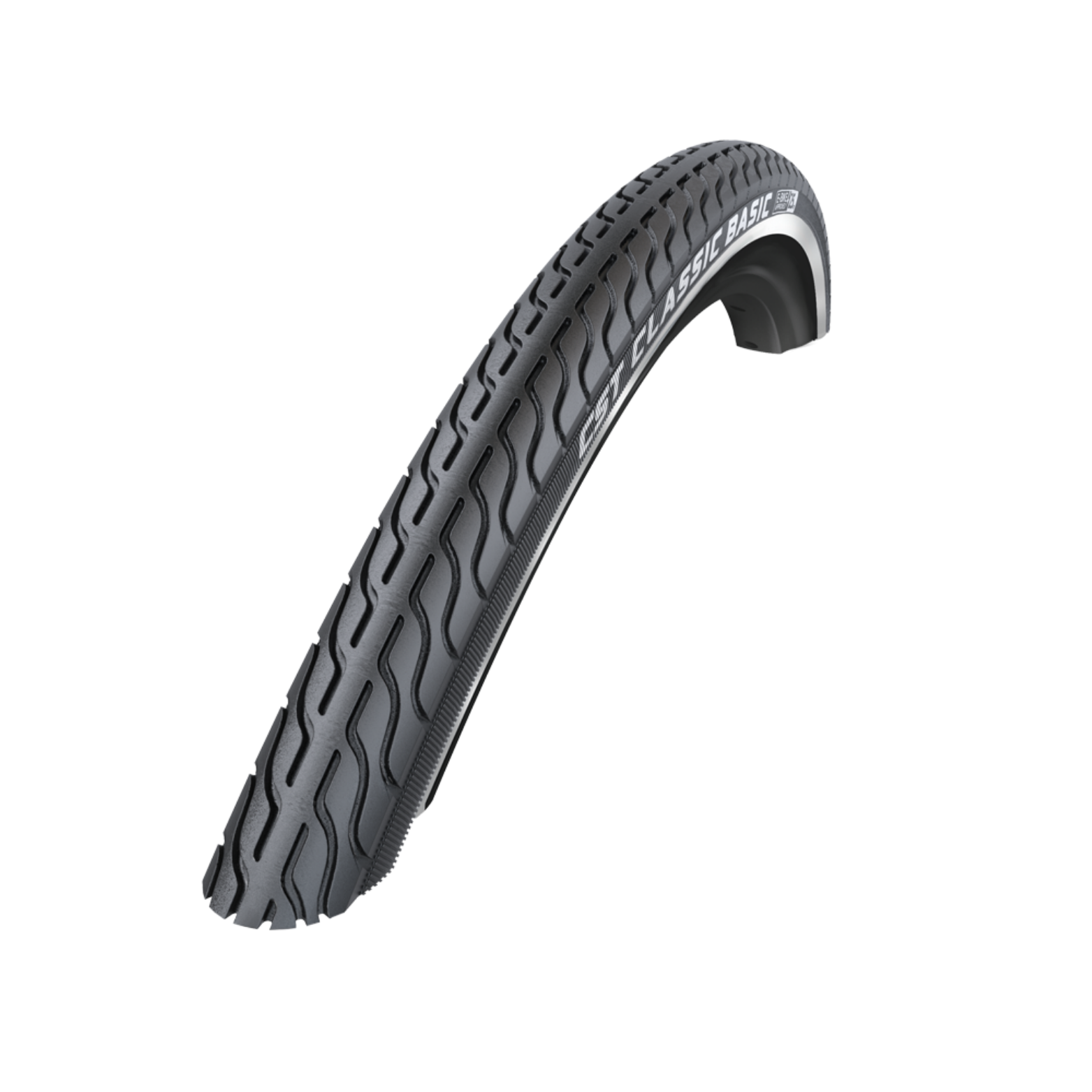 CST Classic Basic Zwart met reflectie. 24x1 3/8 , ETRTO 37-540