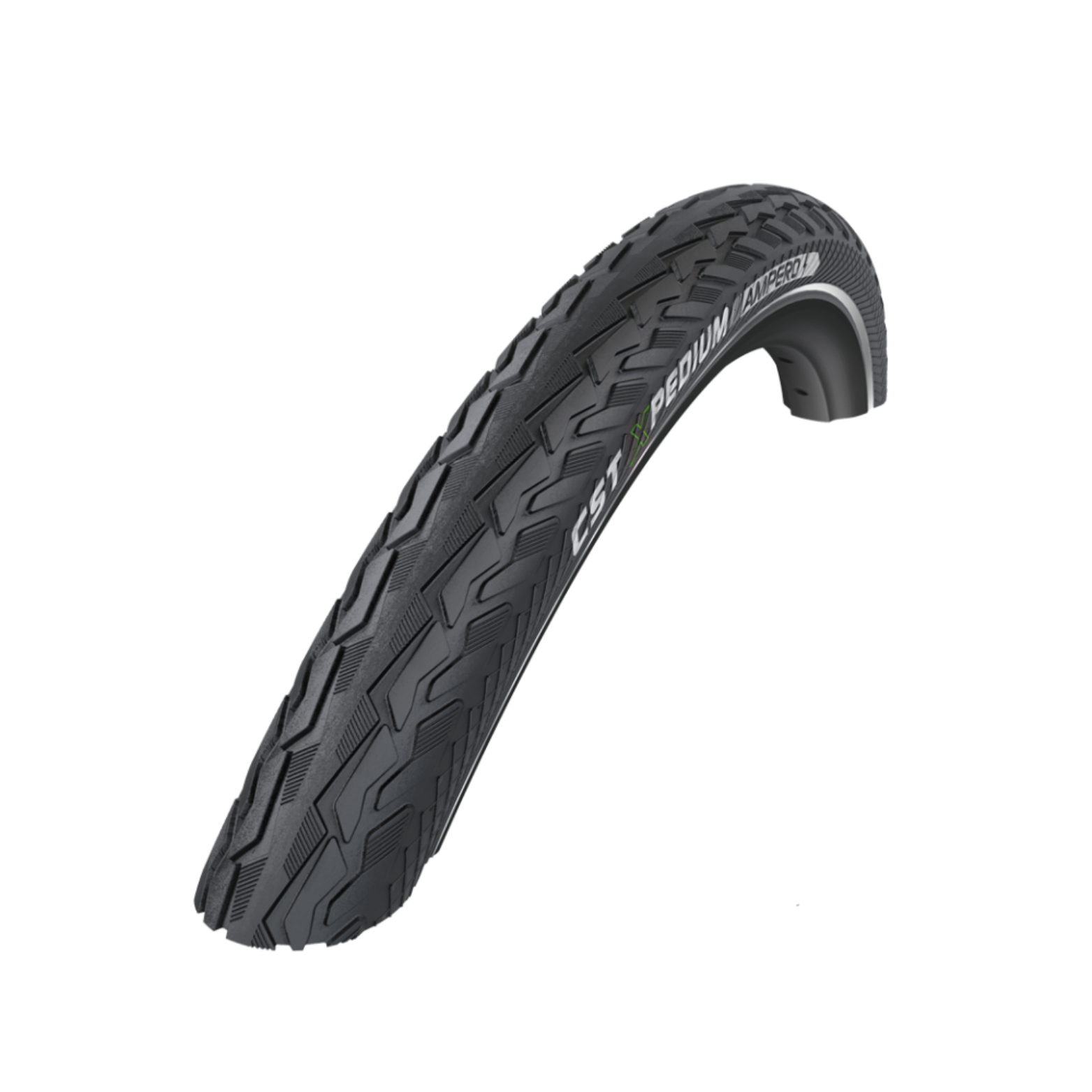 CST Xpedium Ampero (2mm anti-lek) Zwart met reflectie. 28x1.75, ETRTO 47-622
