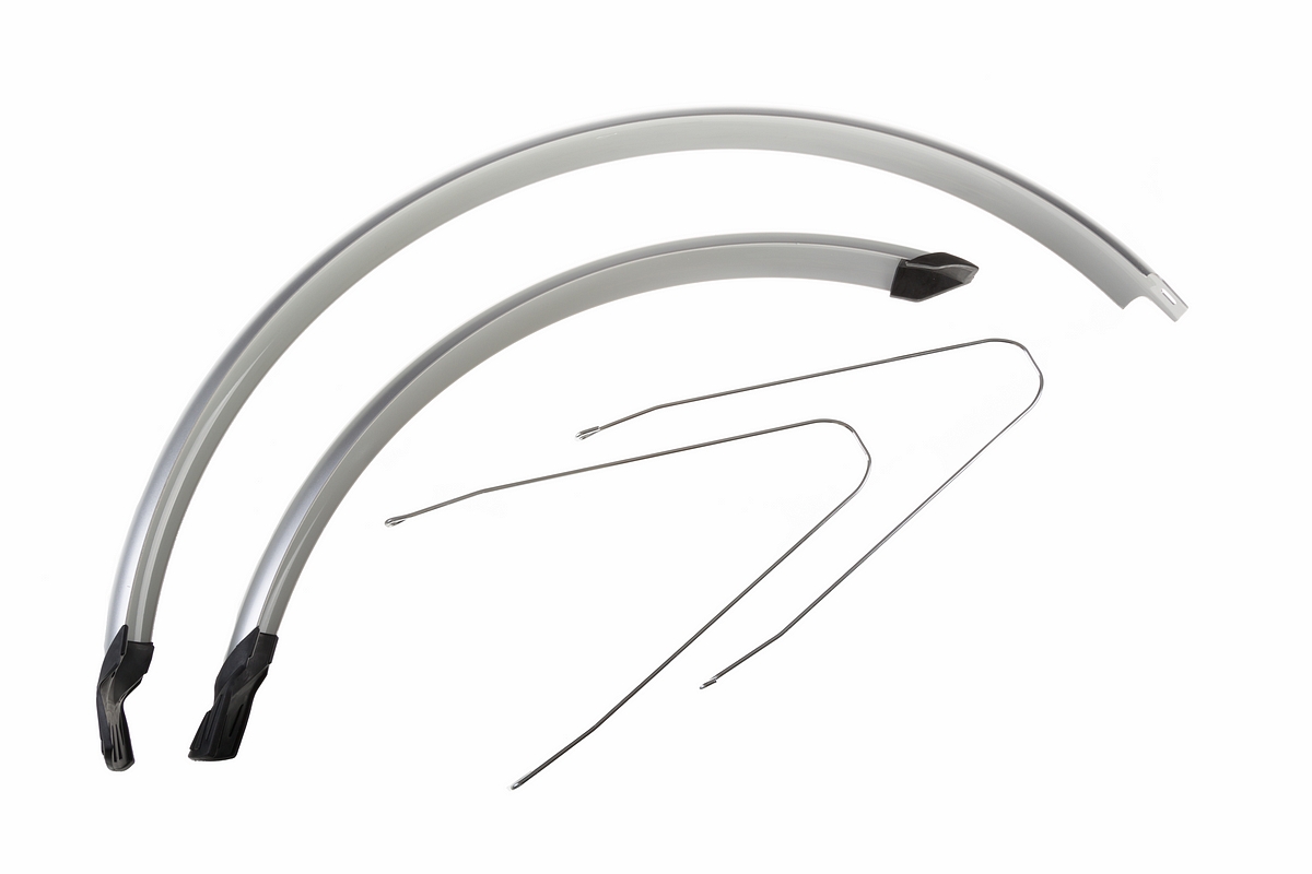 Falkx Spatbordenset cr20a 28 inch 60 mm kunststof grijs afbeelding