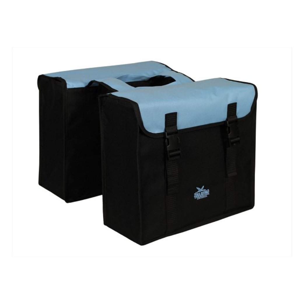 Greenlands dubbele tas, zwart-blauw