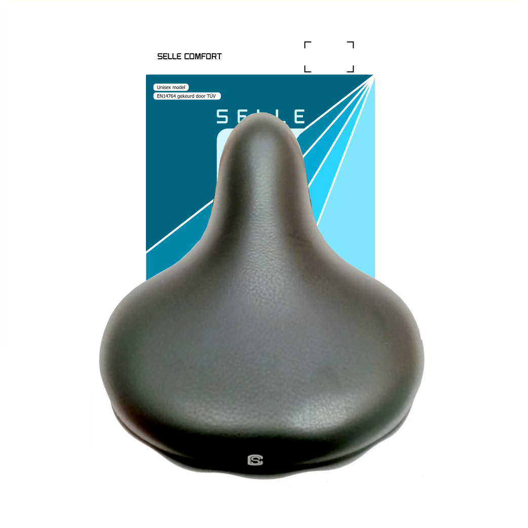 Selle Comfort zadel zwart (imitatie Drifter zadel), zonder strop