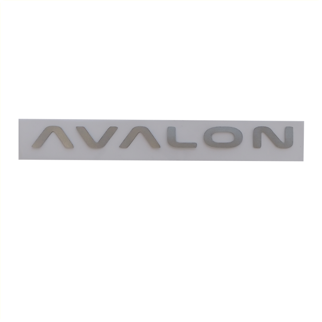 Logo set Avalon zilver (L+R)  [wordt alleen in combinatie met fietsen verkocht, niet los!]