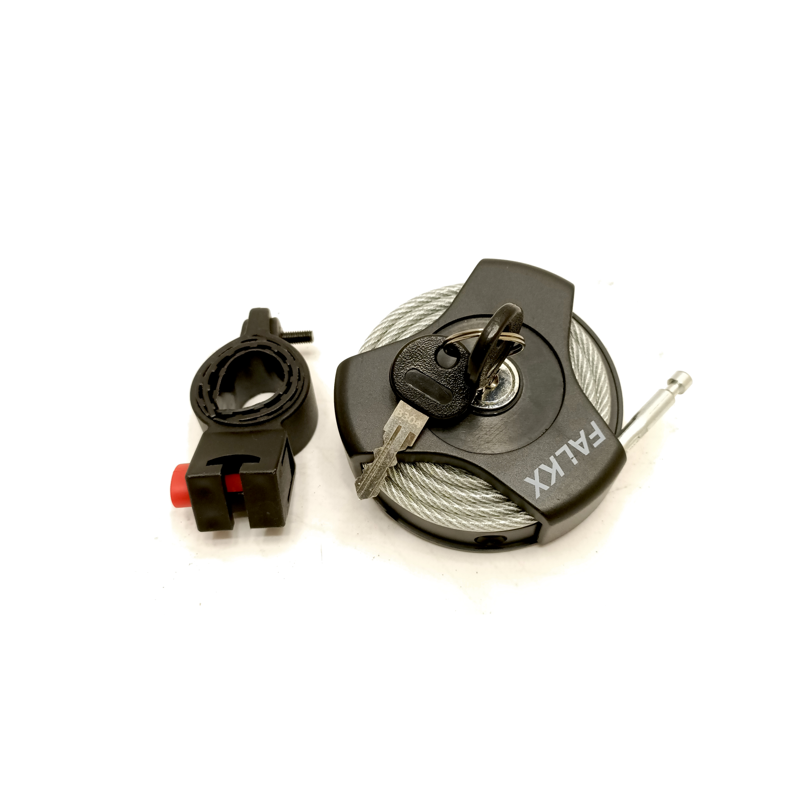 Falkx multi function oprolslot. 100cmx4mm kabel, zwart afbeelding