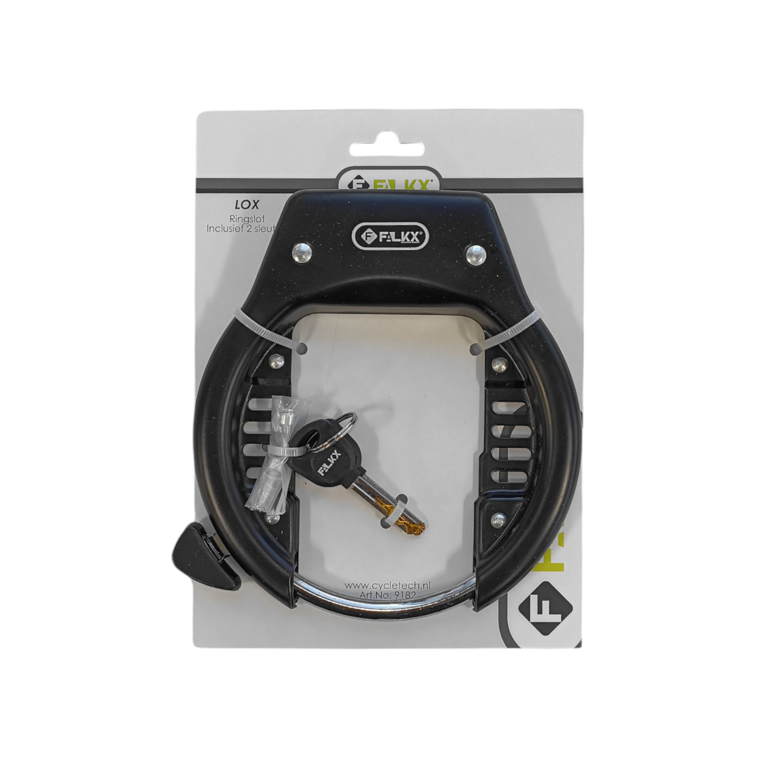 Falkx lox ringslot zwart . 82mm breed afbeelding