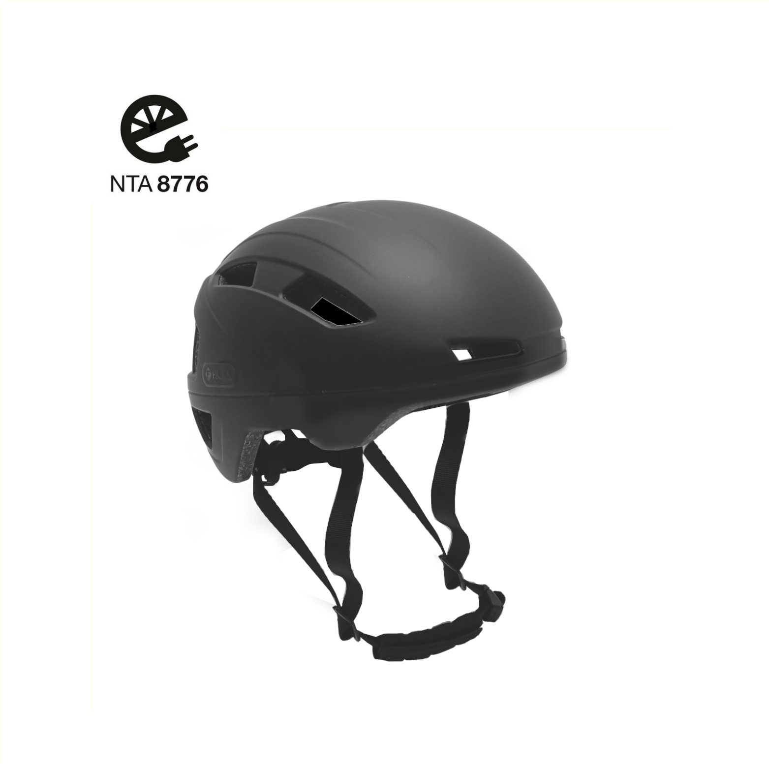 Falkx Helm 62-63 cm unisex matzwart maat xl afbeelding