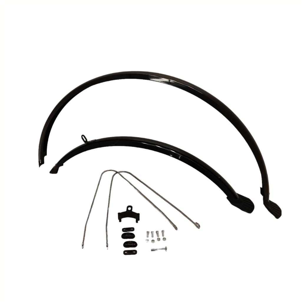 Falkx spatborden set 28", zwart