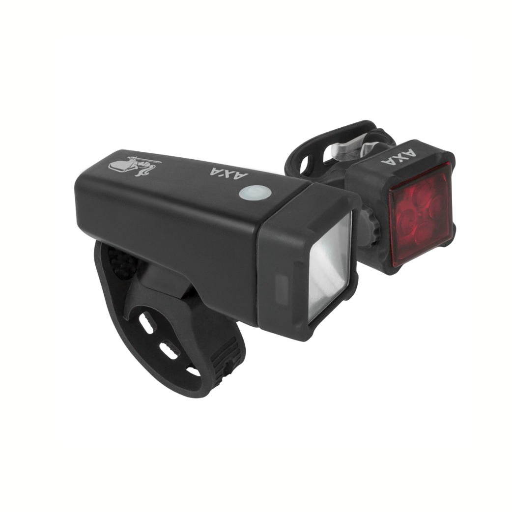 Axa Niteline T4-R verlichtingsset Zwart Batterij