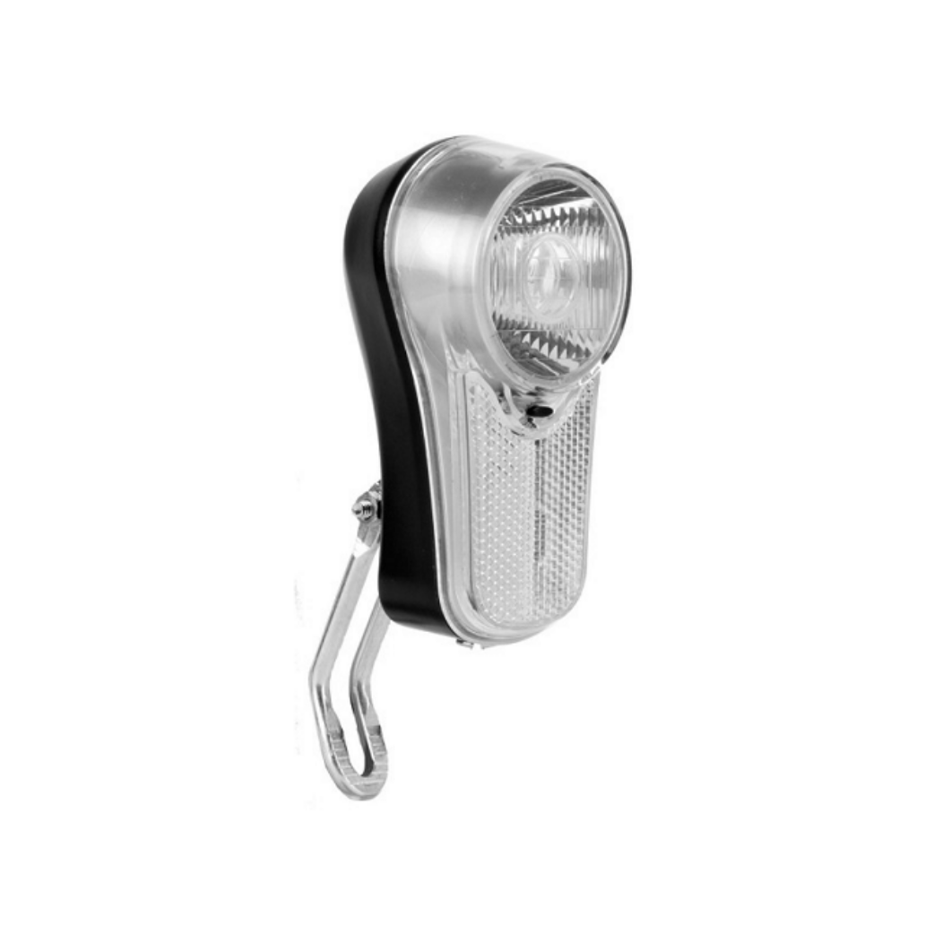 Axa city led koplamp. 4lm, incl batterijen. (werkplaatsverpakking)
