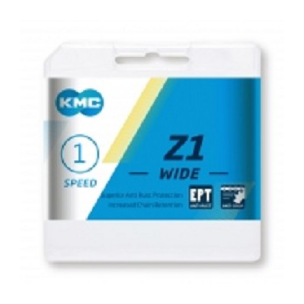 ketting Z1 breed 1/2 x 1/8 inch 128S single speed zilver