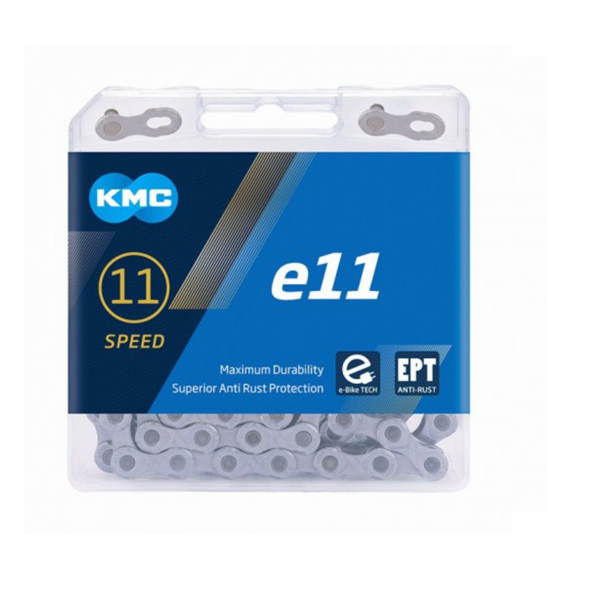 KMC e11 ept fietsketting 1/2x11/128 zilver afbeelding