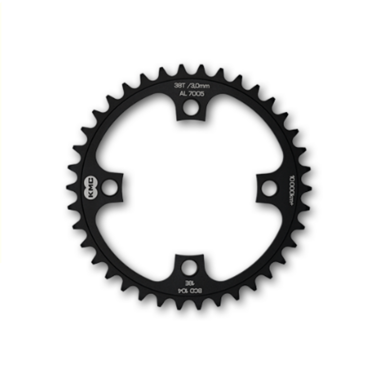 Shimano Kmc tandwiel 38t, aluminium 1/2x1/.bcd 104mm. kettinglijn 3.0mm single speed afbeelding