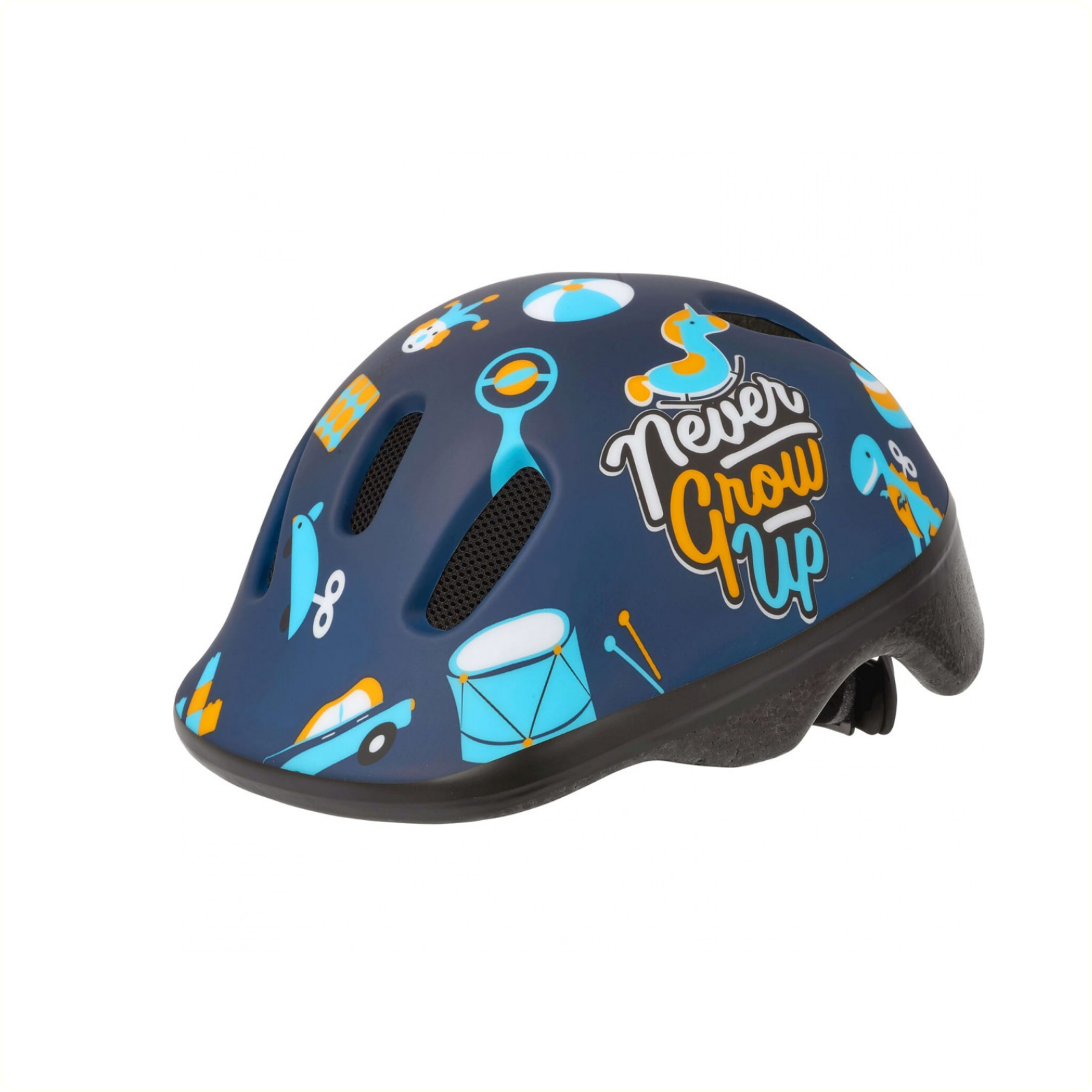 Polisport kinderhelm  Toys. maat: XXS (44/48 cm), kleur: blauw mat
