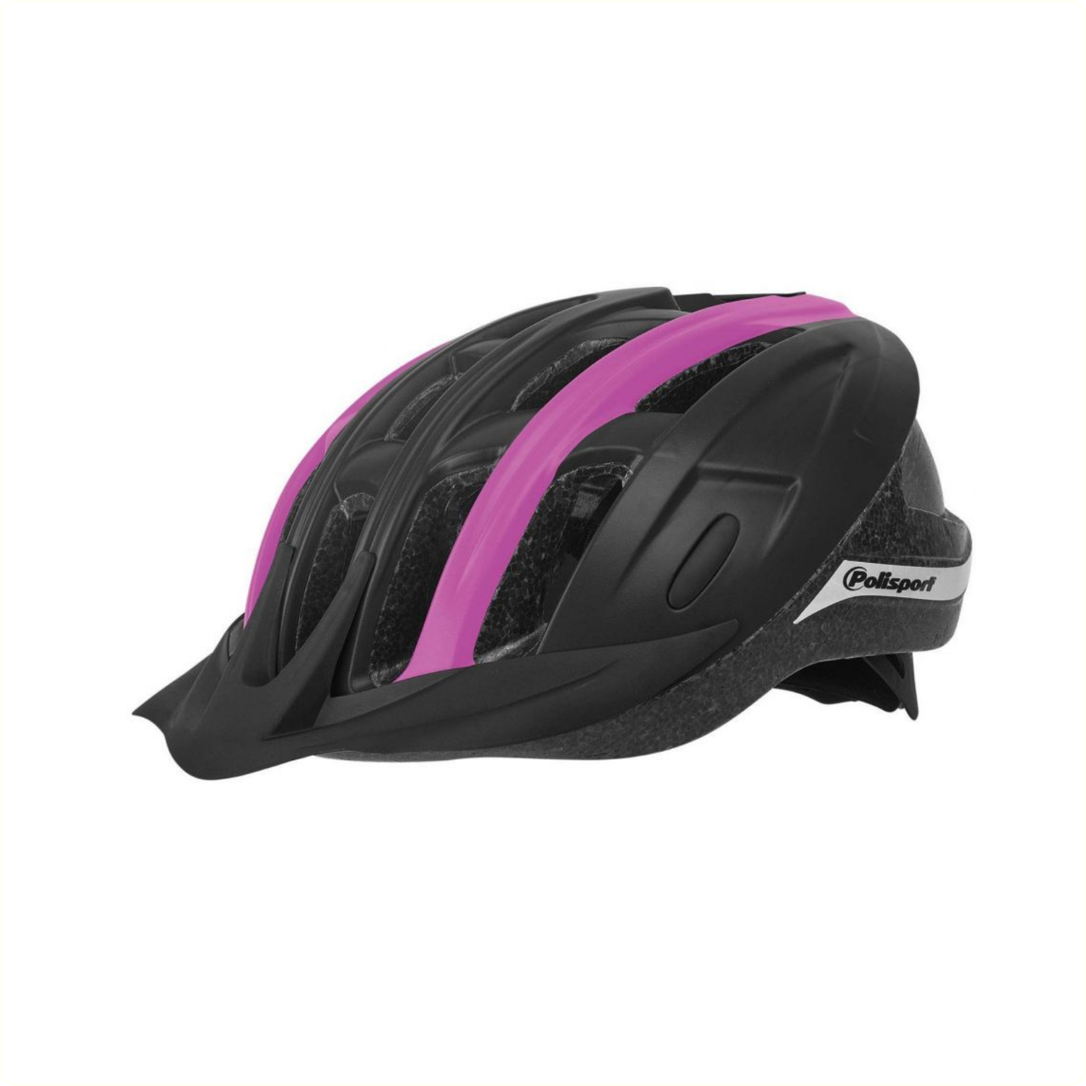 Pol Isport ride in fietshelm l 58-62cm zwart/fuchsia afbeelding