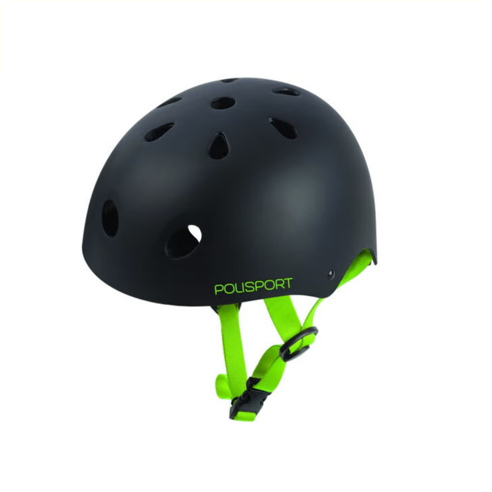 Polisport kinderhelm grafity. maat: S (53/55 cm), kleur: zwart/groen