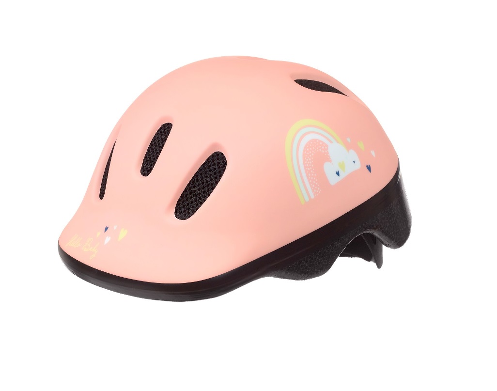 Polisport kinderhelm  Happy Rainbow. maat: XXS (44/48 cm), kleur: roze