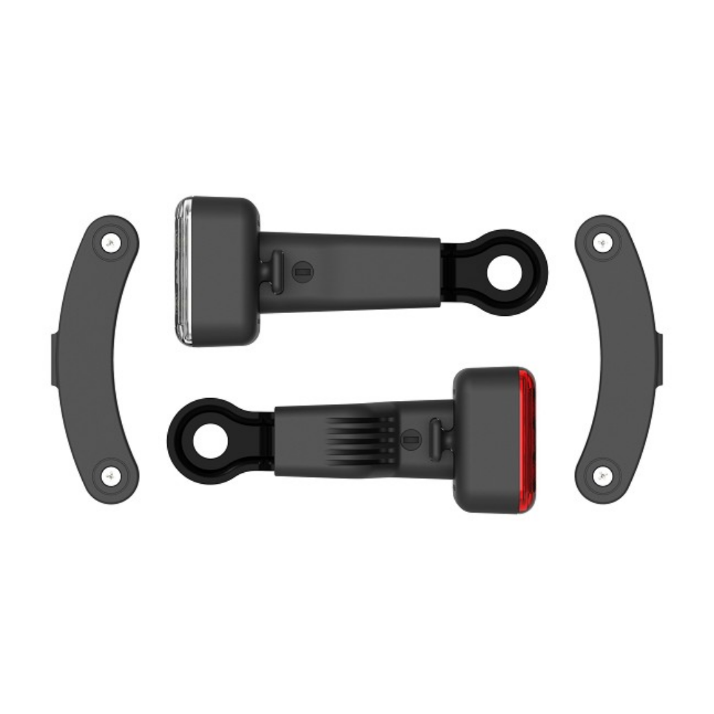 Reelight Flash Magneet Fietsverlichting Ams - Staal - Rood/wit - 4 Delig - Kan Aanblijven Na Stilstand