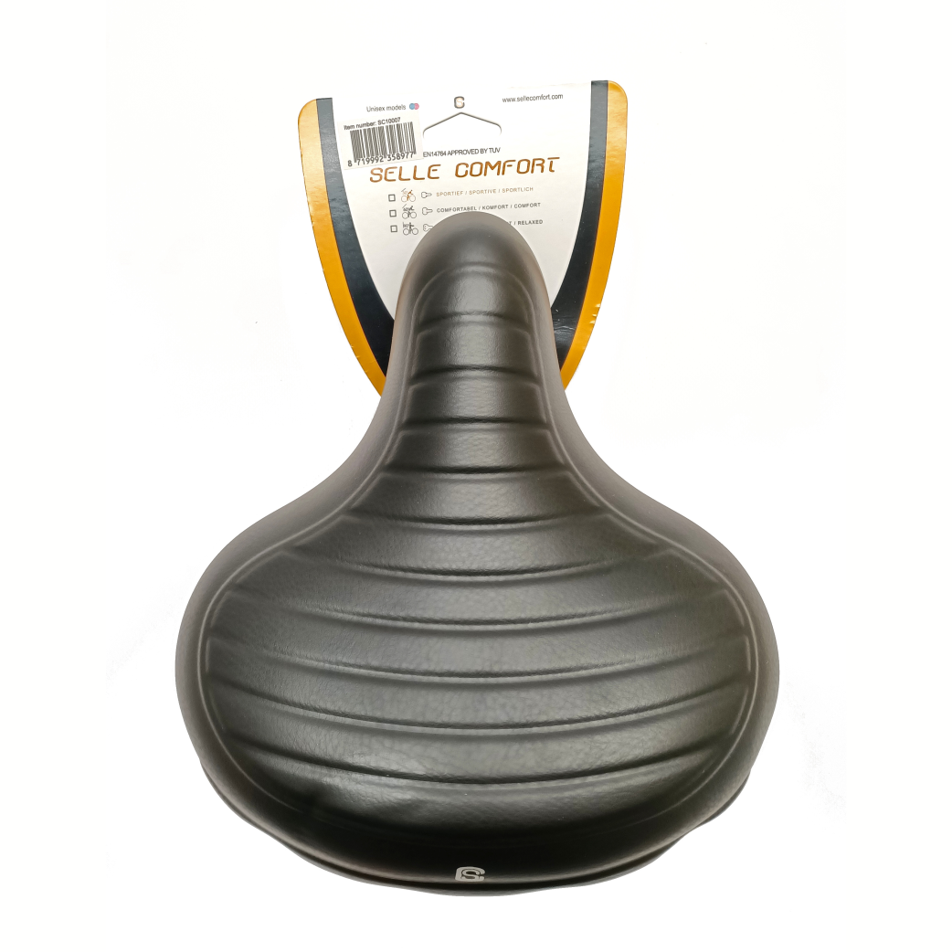 Selle Comfort zadel wave zwart, zonder strop