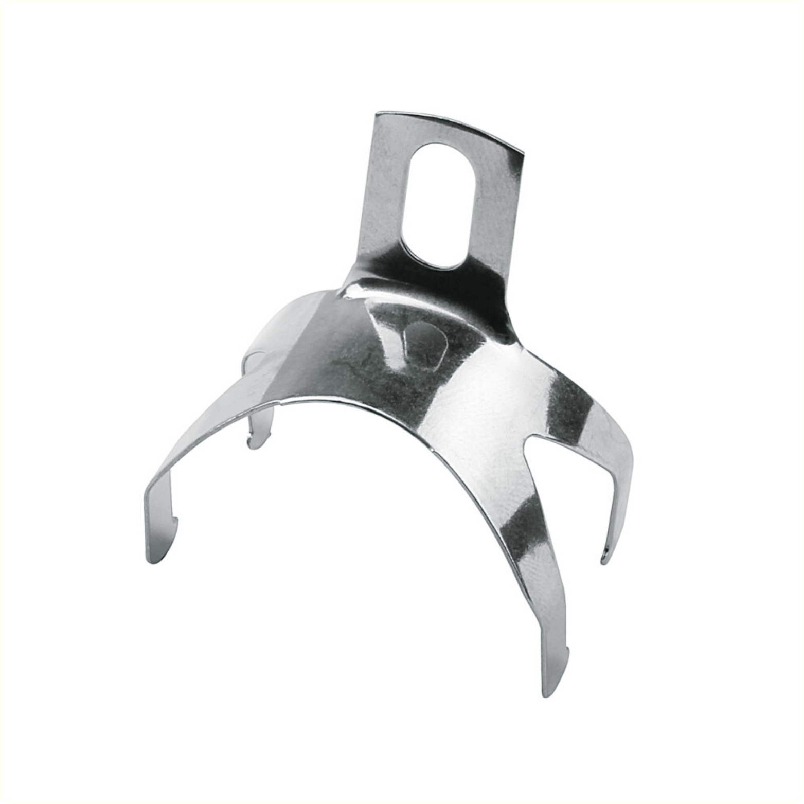 SKS spatbordbeugel 35mm. metaal zilver