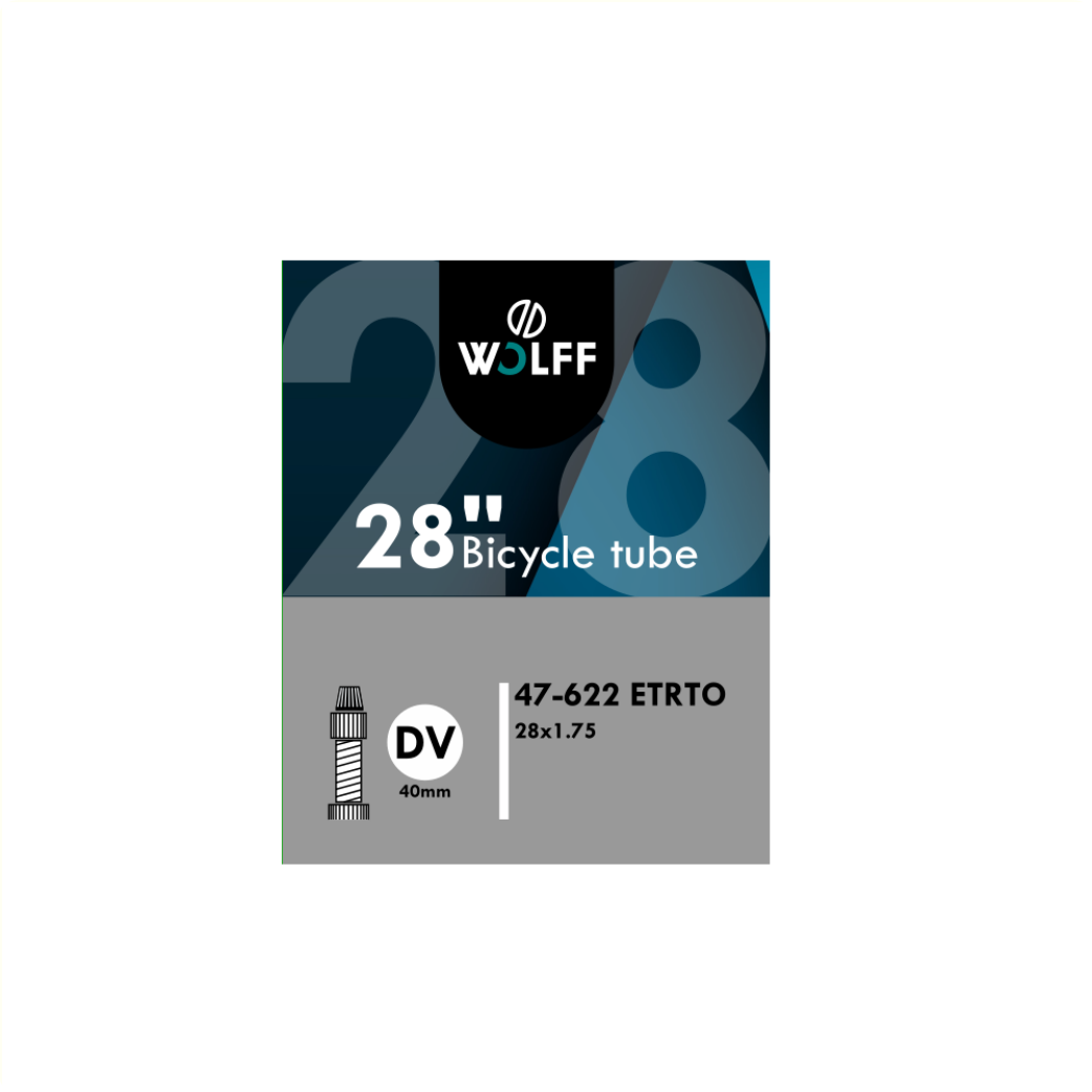 Dunlop Wolff binnenband 28x1.75 etrto 47/622, ventiel: blitz/holland ventiel 40mm afbeelding