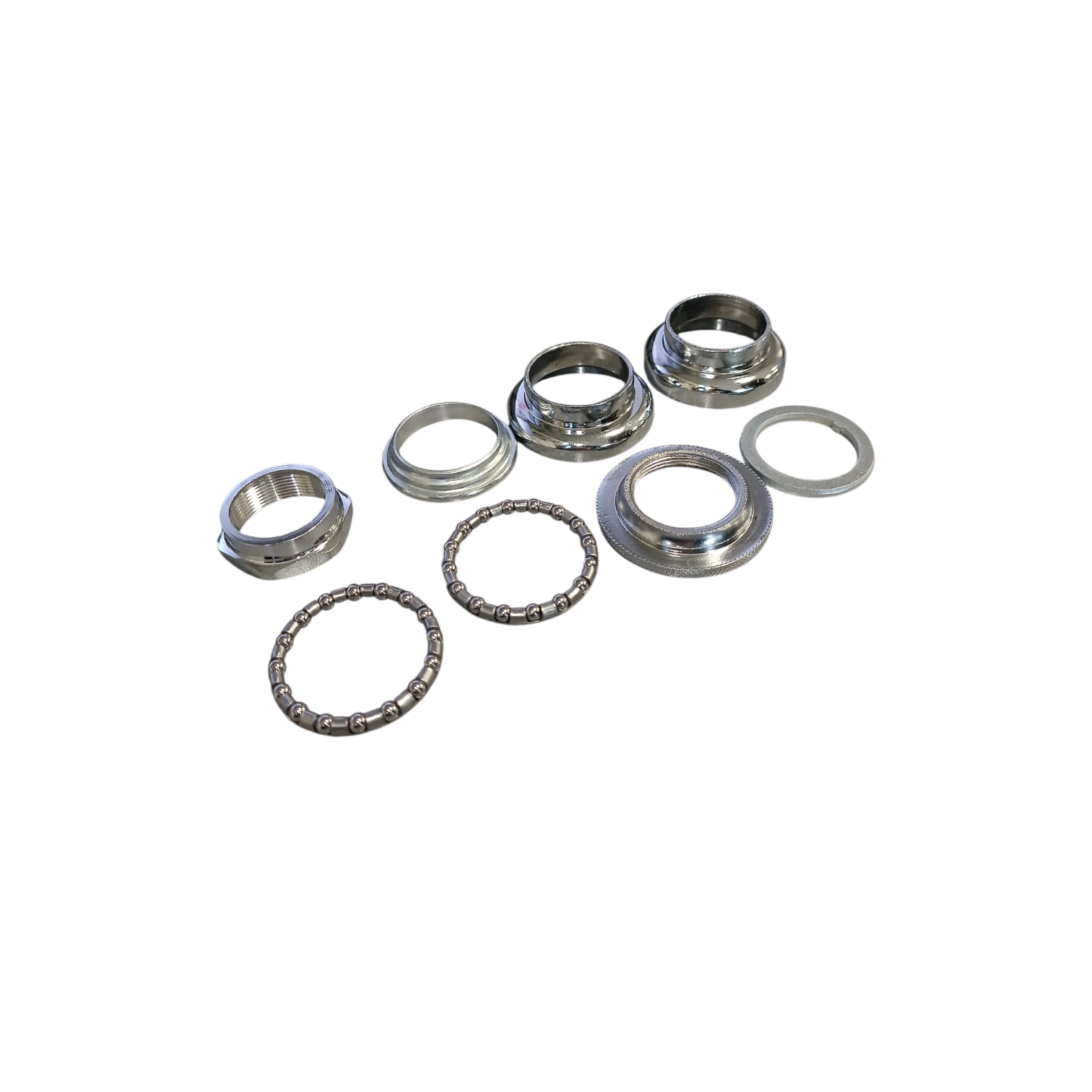 Neco balhoofdstel 1" , 22.4/30.0/27mm chroom. draadversie