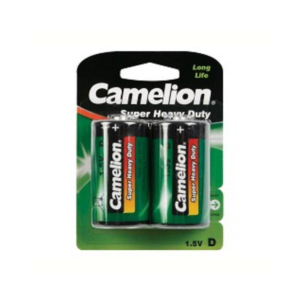 Camelion 1.5v d r20p mono um1 batterijen per 2 afbeelding