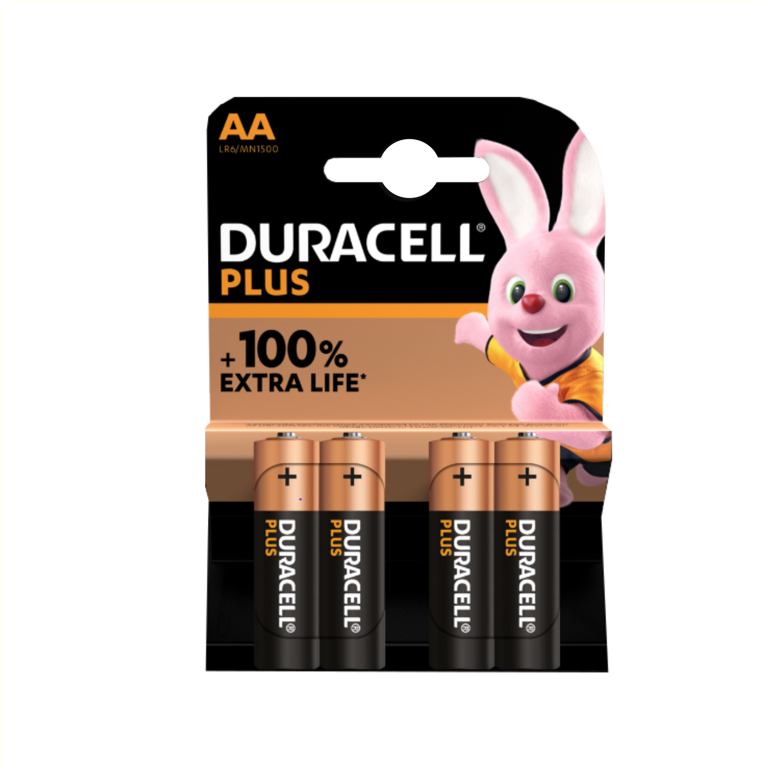 Duracell DRBLR6B4 Basic AA Batterijen - 1.5V Alkaline - 15x Extra Life - 4 stuks