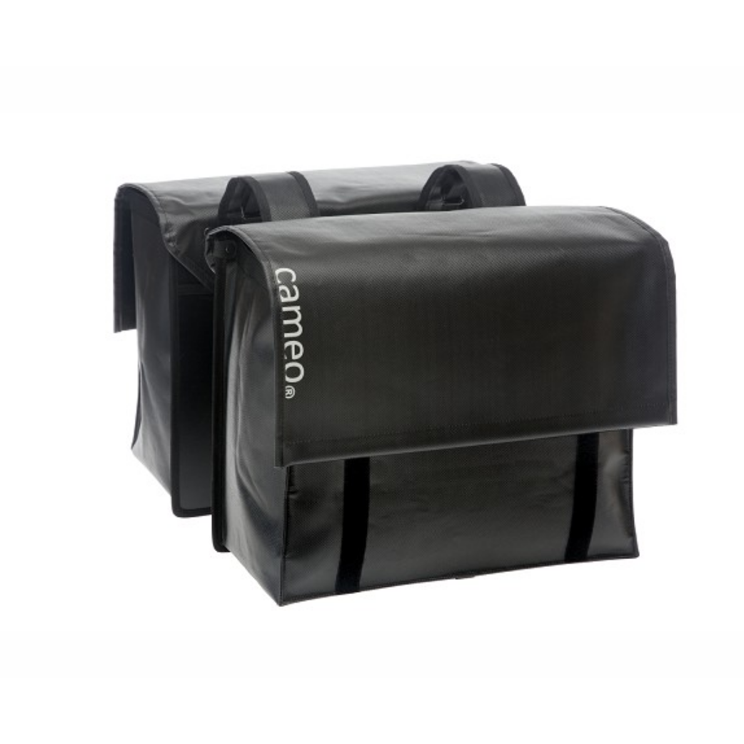 Cameo Bisonyl dubbele fietstas 46L Zwart