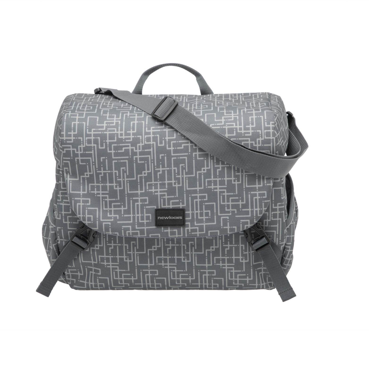 Newlooxs Mondi Joy Ivy 18,5L enkele tas afneembaar grijs Newlooxs Mondi Joy Ivy 18,5L enkele tas afneembaar grijs