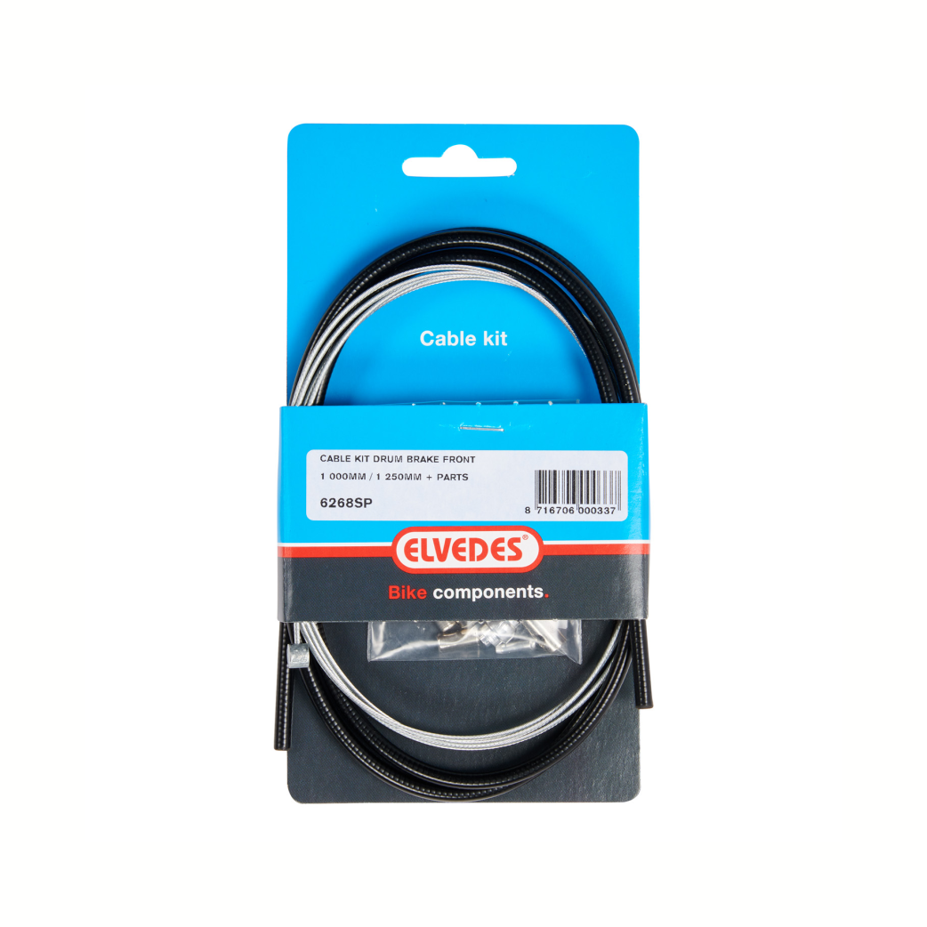 Elvedes Kabel voorrem met draadeind 1-1.25m