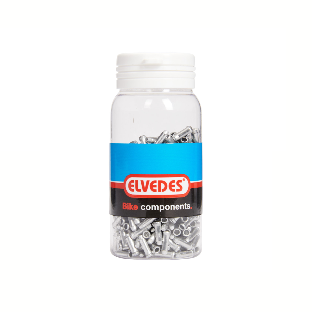 Elvedes aluminium antirafel dopje. diameter 2.3mm, 500 in pot