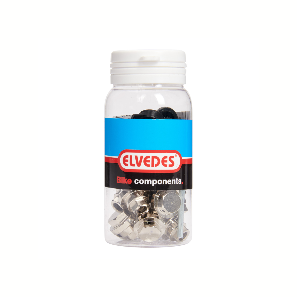 Elvedes kabelklembout voor rollerbrake BR-IM85/81/80/55/45 incl afdekdop. 15 in pot.