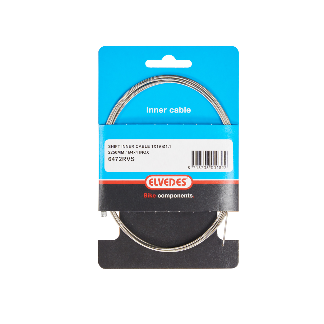 Elvedes Binnenkabel schakel 2250mm 1×19 draads RVS