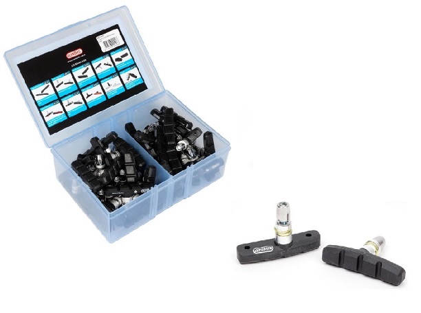 remblokken V-brake 60 mm zwart 25 stuks remblokken V-brake 60 mm zwart 25 stuks