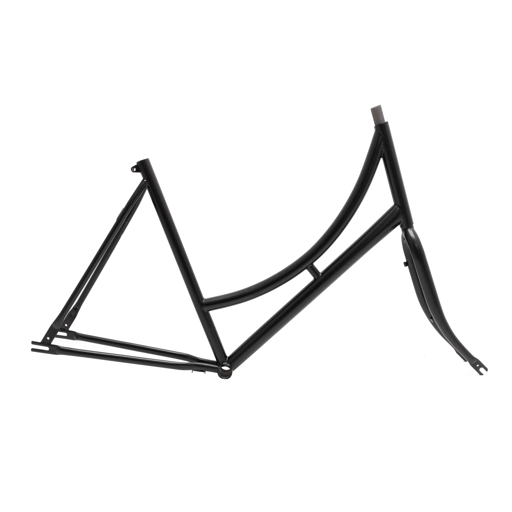 Frame Oma 57cm en voorvork, voor BSA trapas. mat zwart. B-keus