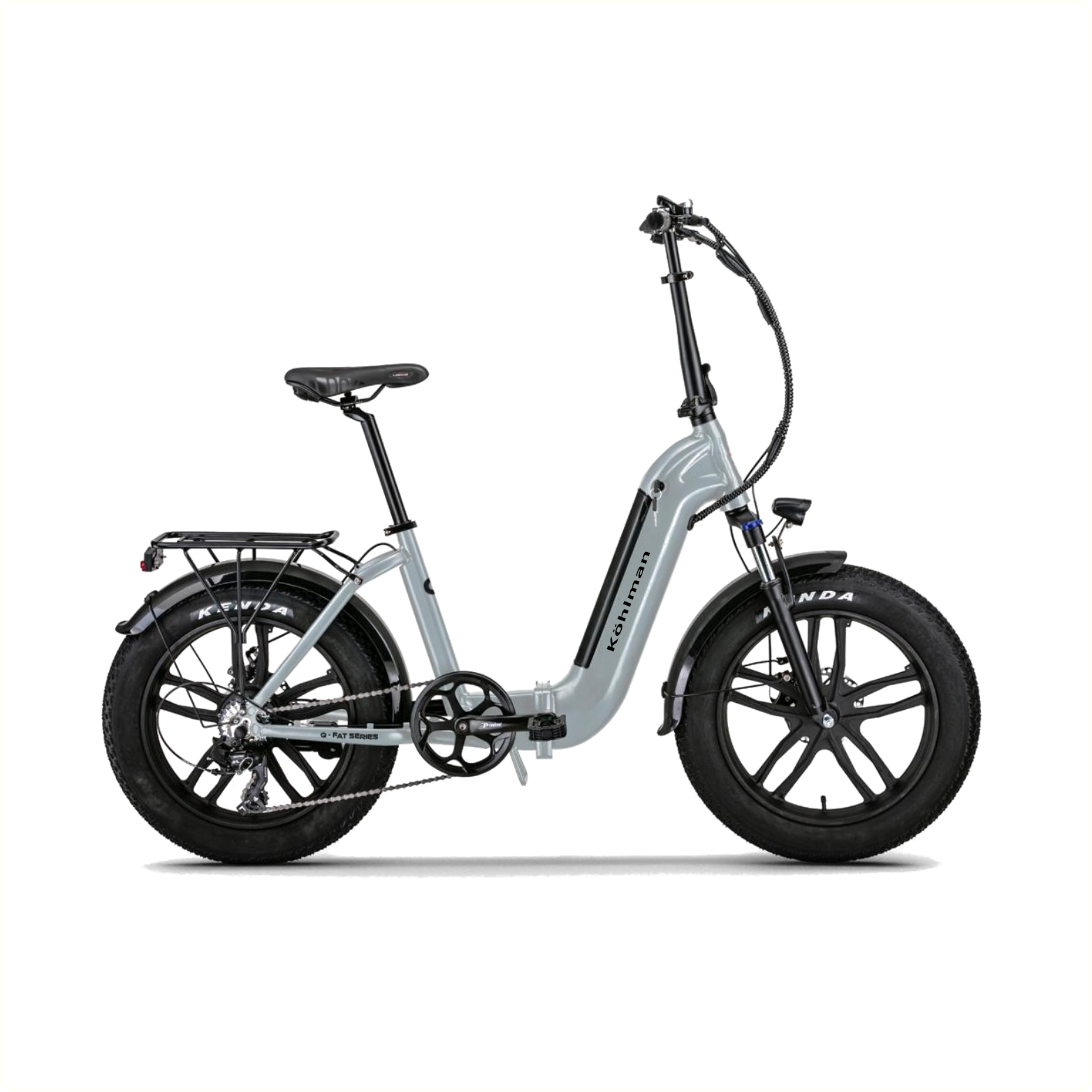 Köhlman Elektrische Fatbike Vouwfiets 7 Speed 20 inch Grijs