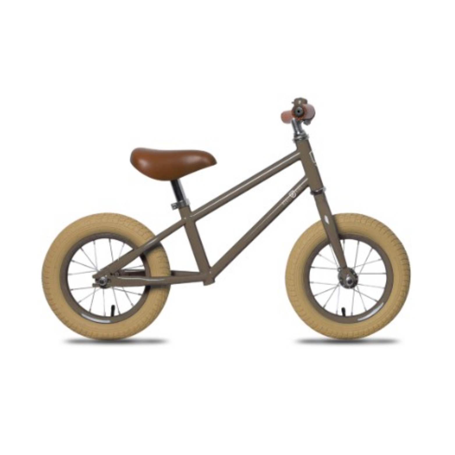 Rebel Kidz Loopfiets 12.5″, Taupe. Met verstelbaar stuur en zadel