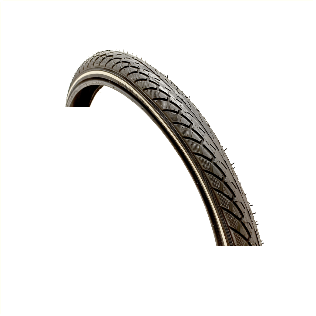 Deli buitenband,  Zwart met reflectie, 24x1.75 ETRTO 47-507