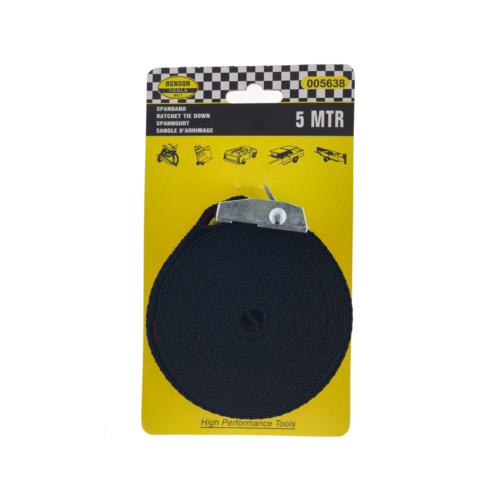 Benson spanband zwart 5 meter afbeelding
