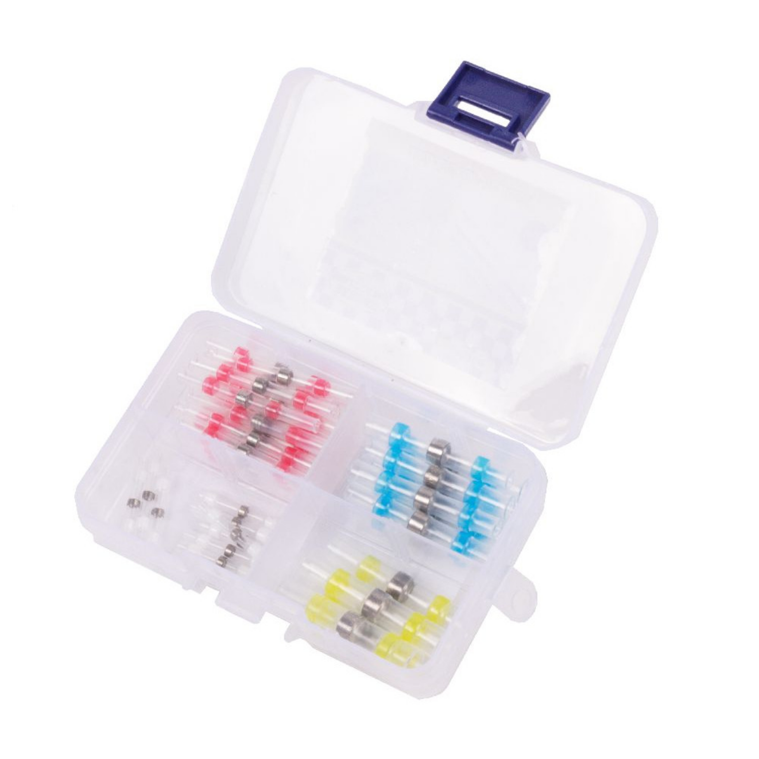 Soldeerverbinders assortiment  50 stuks in opbergbox