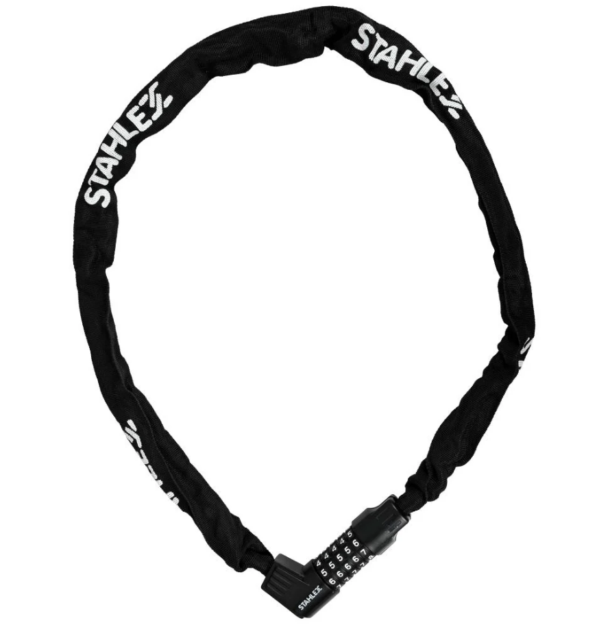 Stahlex Kettingslot 649 zwart, 6x1200 mm, cijfercode slot